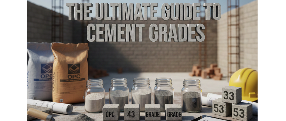 The Ultimate Guide to Cement Grades: OPC, PPC, 33, 43, and 53 Grade